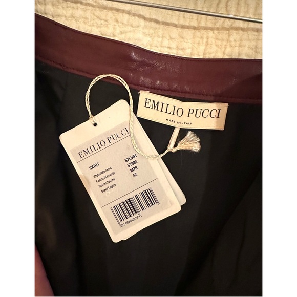 EMILIO PUCCI RUNWAY Patchwork Python And Metallic Leather Mini Skirt IT42 NWT - Picture 4 of 11